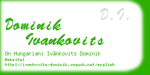 dominik ivankovits business card